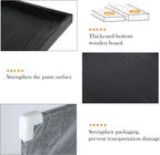 40"x20" Extra Large Long Rectangle Ottoman Table Tray - Black Rustic Wooden Serving Tray for Farmhouse Decorative Oversized Coffee Table Trays Living Room Kitchen Counter Breakfast