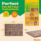 Riveira Acacia Wood Cutting Board – Gourmet Acacia Grandeur: 36 x 24 Wooden Cutting Board – Natural Wooden Cutting Boards For Kitchen Decorative – Innovative Juice Grooves Acacia Wooden Chopping Board