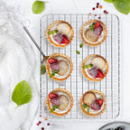 Stainless Steel Cooling Rack Size -Medium, 10 x 15 Inches, Dishwasher-Safe, Oven Safe, Cookie Cooling Racks for Baking & Cooking - Pack of 6