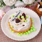 Light Green Sprinkles for Cake Decorating, 6 Sizes Mix Edible Pearl Sugar for Cupcake Cookie Ice Cream Topping, Wedding Parties Christmas Supplies 4.6 oz