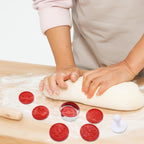 Christmas Cookie Stamps Silicone Cookie Stamps Cookie Cutter Biscuit for DIY Christmas and Daily Baking Set of 6