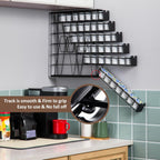ZCDCP for K Cup Coffee Pod Holder, K Cup Holder Drawer Wall Mounted Coffee Pod Organiser (Holds 42 Coffee Pods)