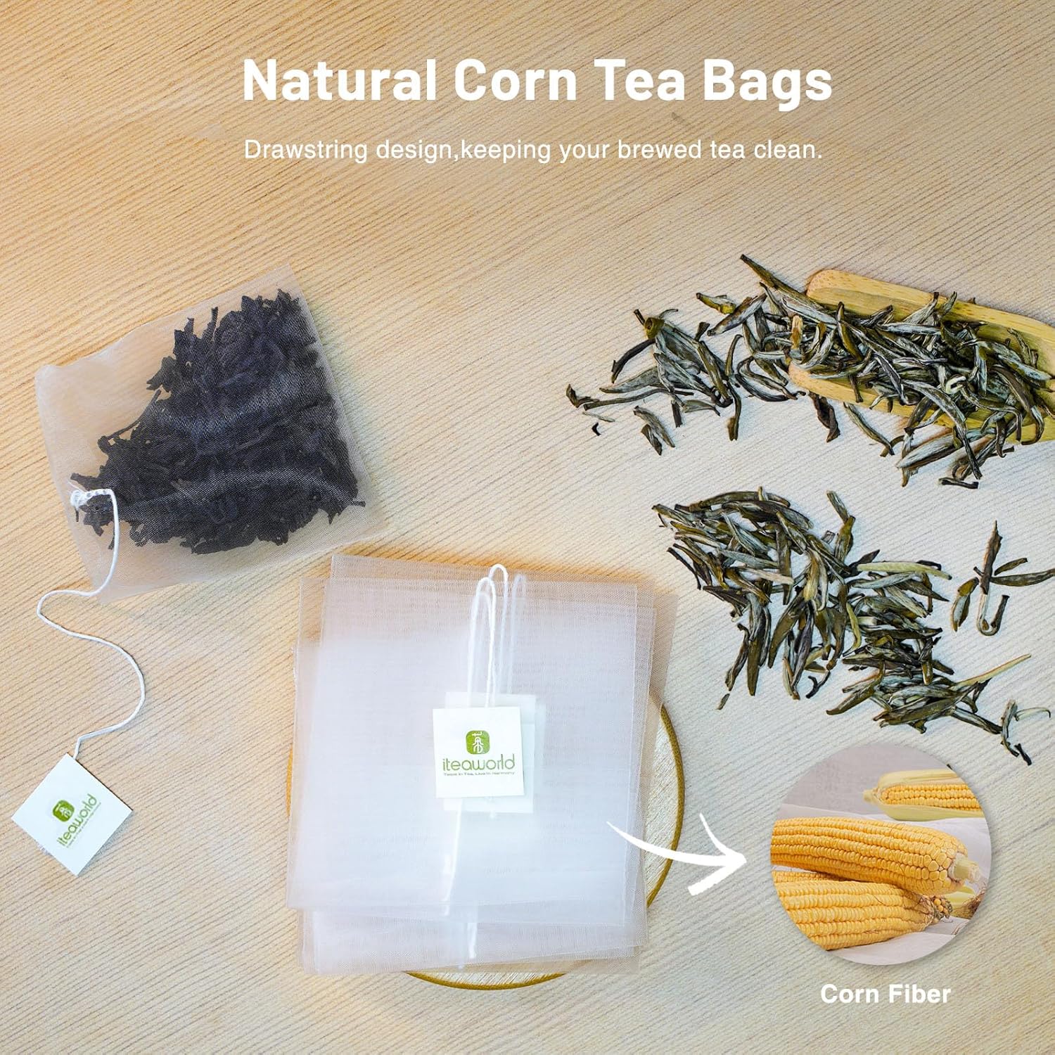 iTeaworld Da Hong Pao - Oolong Loose Leaf - Wuyi Rock Tea, Oolong Tea Loose Leaf Scent Whole Loose leaves for Daily Use, with 20 Eco-Conscious Tea Bags （3.5oz/100g)