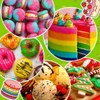 Gel Food Coloring - 20 Colors Gel Food Dye Set, Flavorless Vibrant Edible Concentrated Coloring for Baking, Cake, Cookie, Fondant, Icing, Macaron, Frosting - 0.45 Fl.Oz Bottles