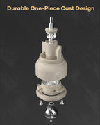 Cocinare ESSENCE GO B38 Ultra Manual Coffee Grinder – with Carrying Case Hand Grinder Capacity 30g, GhostEdge Ultra Burr & 80 Grind Settings, Perfect for Pour-over, Espresso, Cold Brew (Vintage White)