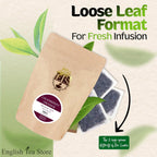 English Tea Store - Cranberry Orange Flavored Black Tea | Tart Cranberry & Sweet Citrus Blend | Natural Fruit Infused | Small Batch Crafted | 25 Teabags Pouch | No Strings or Tags