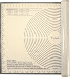 Silicone Pastry Mat 34 X 26 Inch - Nonstick Baking Mat Perfect for Dough, Pastry, Pie Crust, Fondant, Bread, Cookies, Pasta, Pizza