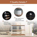 Coffee Mug Holder Wooden Cup Station Organizer 3 Tier Cup Holder for Coffee Bar Mug Display Rack for Countertop Mug Holder Shelf for Home Kitchen Nut Brown Solid Wood