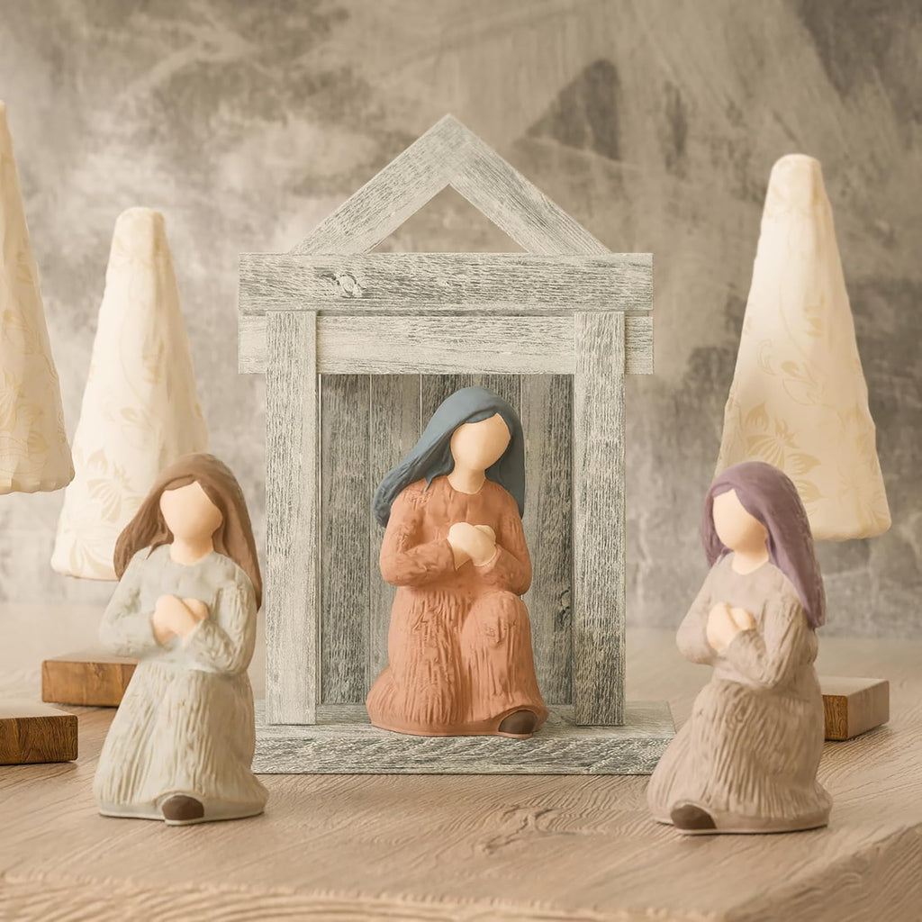 Angel Nativity Scene Molds - Jesus, Maria, Angel & Nativity Designs - Resin Casting & Silicone Molds for Candle Making & Home Decor Wave Candle Mold