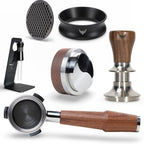 Breville Bambino Accessories Set 54mm Magnetic Dosing Funnel, Puck Screen,Bottomless Portafilter, 30LB Tamper, Leveling Tool, and WDT – Complete Barista Set