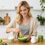 Bamboo Matcha Whisk, Handcrafted Organic Traditional Japanese Chasen, Matcha Stirrer Green Tea Preparation Mixing Tool Accessory (100 Prongs)