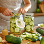 ComSaf Glass Jars with Airtight Lid Set of 3, Mason Jars 32 oz, Pickling Jar, Canning Jar 32oz, 32 oz Glass Containers with Lids for Kitchen, Pickle, Flour, Cereal, Pasta, Sugar, Herb