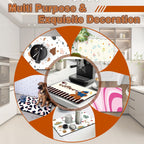 Dish Drying Mat 16" X 24", Super Absorbent & Cuttable Coffee Mats for Countertop, Kitchen Counter Mat Fits Under Coffee Maker or Machine, Hide Stain Drying Pad for Dish Drying Rack, Cute Flower