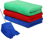 Newwiee 3 Pcs Extra Large Microfiber Cleaning Cloth 30" x 20" Washable Reusable Microfiber Towel Streak Free Lint Free Cloth for Cleaning Home Glass Office Window Bathrooms (Red,Blue,Green)