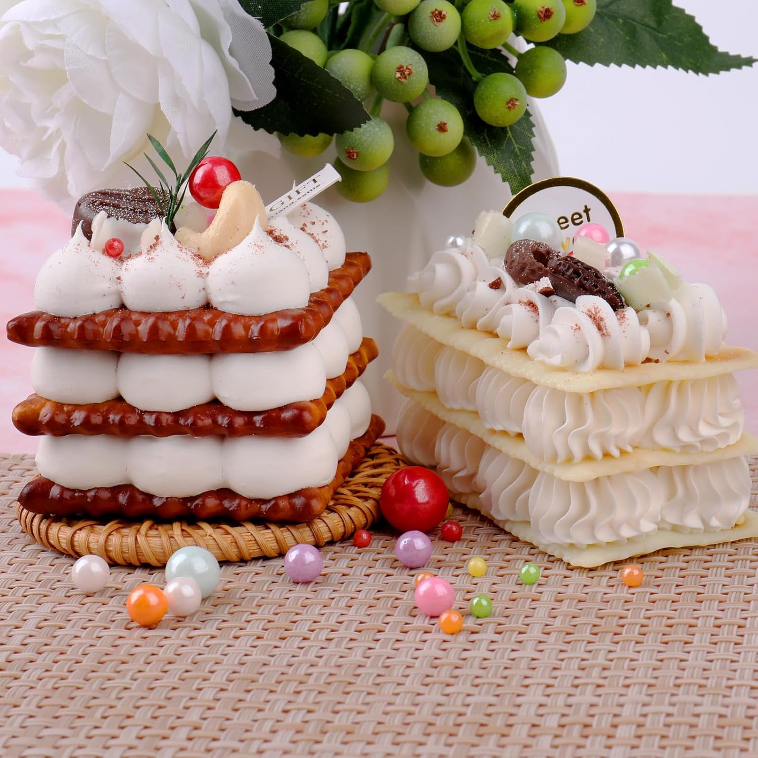 Rainbow Sprinkles Edible Cake Decorations, 6 Sizes Mix Colorful Pearl Sugar Sprinkles for Cupcake Cookies Ice Cream Donuts Baking Topping 4.6 oz