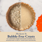 PressPerfect Silicone Pie Weight - Patented Blind Baking Insert for TartArt 9 Inch Tart Pan - Alternative to Ceramic Pie Weights for Baking Crust - No Puff Ups or Cracked Crusts