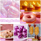 Nomeca Edible Glitter for Drinks Cakes, 8 grams Food Grade Luster Dust Sprinkles Glitter for Cake Decorations, DIY Cocktails, Beverages & Cake Decorating, Dessert Cake Topper (10-Lavender)