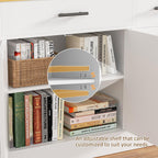 Vongrasig 53' Large Sideboard Cabinet with 4 Doors and 3 Drawers, Farmhouse Buffet Table Coffee Bar Kitchen Storage Cabinet, Wood Buffet Table for Kitchen, Dining Room, White