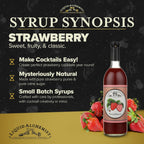 Liquid Alchemist Strawberry Syrup for Drinks - Real Ingredients Make our Strawberry Puree for Drinks a Perfect Margarita Mix - Our Flavored Syrup is Gluten & Dairy Free (25 oz)