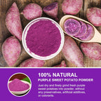 Orgnisulmte Original Purple Sweet Potato Powder 100% Pure Natural Premium Purple Yam Powder for Food Coloring No GMO Vegan Friendly 5.64Oz(160g)