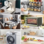 Ewen 27.6x19.5in 2mm Silicone Mats for Kitchen Counter, Thick Large Heat Resistant Non-Stick Silicone Placemat, Nonslip Workbench Mat Countertop Protector for Desk Crafts Air Fryer Pastry Translucent