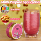 Nomeca Edible Glitter for Drinks Cakes, 8 grams Food Grade Luster Dust Sprinkles Glitter for Cake Decorations, DIY Cocktails, Beverages & Cake Decorating, Dessert Cake Topper (12-Peach Red)