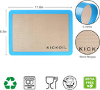 Small Silicone Baking Mats Quarter Sheet Non Stick Reusable Silicone Oven Liners, BPA Free, Food Grade Baking Mats for Cookies, Macarons Bread & Pastry, Toaster Pad Set of 3 Pack 11.6'' x 8.5''