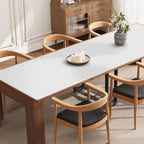 Pure White Plastic Table Cover Protector, 42" x 96" Waterproof Easy Flat PVC Desk Pad Mat, 1.5mm Thick Rectangle Vinyl Table Top Protector for Dining Room Table, Office, Dresser