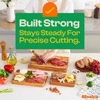 Riveira Teak Wood Cutting Board – Gourmet Teak Grandeur: 20 x 14 Wooden Cutting Board – Natural Wooden Cutting Boards For Kitchen Decorative – Innovative Juice Grooves Teak Wooden Chopping Board