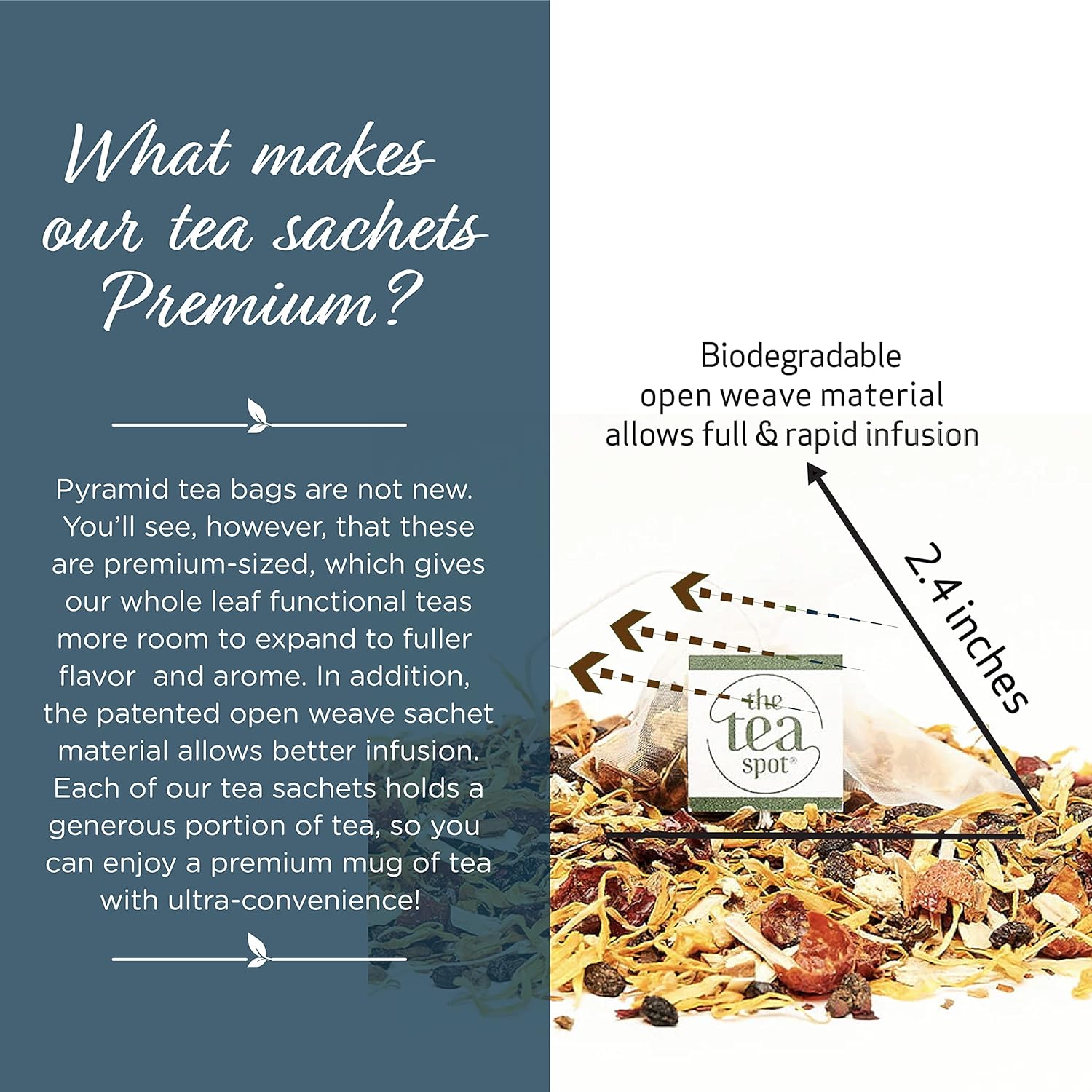 The Tea Spot Organic Immunity Tea with Natural Vitamin C for Immune Support|Blend of Adaptogens, Elderberry, Orange Peel, Ginger, Basil, Lemon Peel & Valerian Root | Caffeine-Free 15 Tea Bags