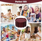 Coasters,Drink Coasters Set of 8 with Holder (Wine red, 12pcs)