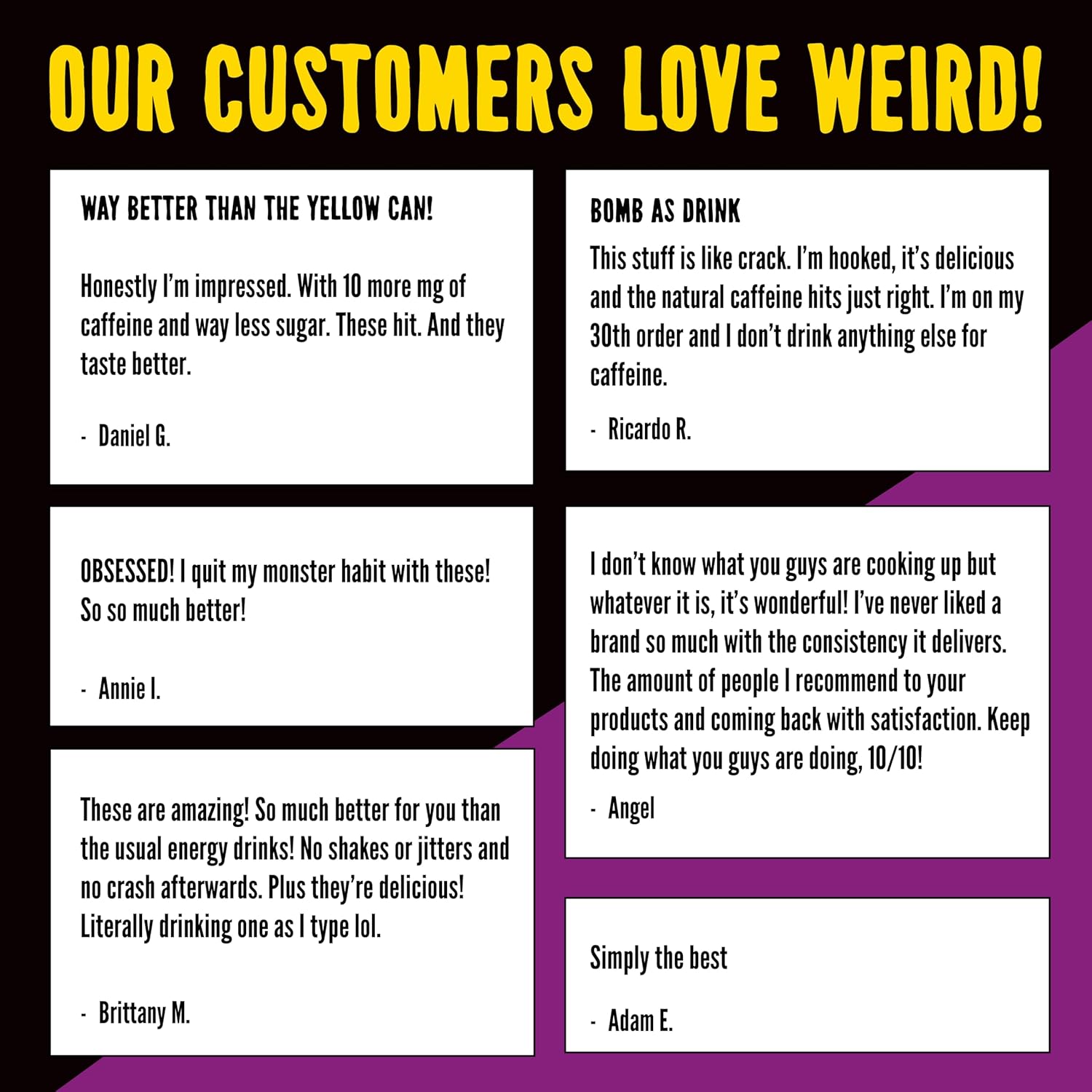 Drink Weird Organic Acai Pomegranate Yerba Mate – 16oz Cans, 160mg Organic Caffeine, Pack of 12 – Antioxidant-Rich Energy Drink Alternative