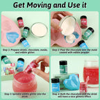 Edible Glitter Set, 3 Colors Luster Dust Edible Glitter, Food Grade Metallic Food Decorating Sprinkle Dust for Drinks Wine, Powder Glitter for Fondant, Chocolate, Candy, Cookie, 5g/0.18oz, Vegan