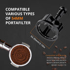 WDT Tool Espresso 53mm, 9 Needle Espresso Stirrer Distribution Tool for Barista, Adjustable Depth Espresso Needle Distributor with Magnetic Base (53mm)