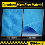 Shop Towels, 100 Pack Commercial Grade Work Rags Microfiber Towels for Cars Cleaning Rags Bulk Detailing Cloth for Automotive Bar Mechanic Restaurant Garage Housekeeping, 11.5"x 11.5", Blue