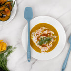 Elihome Mini Silicone Spoonula - Non-Stick Heat Resistant Silicone Scraper Spatula for Mixing, Serving, Scraping, Stirring, and More, 8.75 Inch, Slate Teal Grey