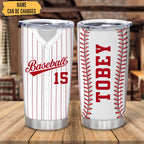 Hyturtle Personalized Baseball Tumbler Baseball Players Design Stainless Steel Double Walled Vacuum Insulated Tumblers 20oz30oz Coffee Travel Mug Cup Christmas Gift For Men Boys Friends Dad Sports Fan