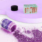 Purple Edible Glitter - 5g Food Grade Cake Decorating Shimmering Glitter, Edible Sprinkle Luster Dust for Drinks, Chocolates, Fondant, Strawberries, Cupcakes, Candy, Cookie - Vegan