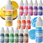 Food Coloring Liquid - ERCorArt 16 Colors Food Coloring, Food Grade Food Dye, Tasteless Food Color Set for Cake Decorating, Easter Egg, Cooking, Fondant - 0.25 Fl Oz