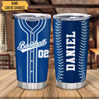 Hyturtle Personalized Baseball Tumbler Baseball Players Design Stainless Steel Double Walled Vacuum Insulated Tumblers 20oz30oz Coffee Travel Mug Cup Christmas Gift For Men Boys Friends Dad Sports Fan