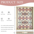 Spsyrine Serving Tray with Handles, Plastic Decorative Tray for Coffee Table, Living Room, Home Decor, 3040N