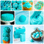 Food Coloring - Vibrant Liquid Icing Food Coloring Set for Baking, Cake Decorating, Easter Egg, Airbrush - Tasteless Food Color Dye for Fondant, Slime, DIY Crafts - 5.5 Fl.oz / 160ml Each (Cyan)