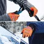 Schwer FreezeGuard-X Winter Work Gloves for Men and Women, ANSI A9 Cut Resistant Gloves for Extreme Protection, Freezer Glove With Super Grip, Touchscreen, Thermal Insulated, PM3326-W (L,1 Pair)