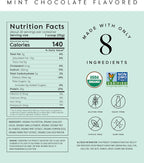 Truvani Vegan Pea Protein Powder | Mint Chocolate | 20g Organic Plant Based Protein | 20 Servings | Keto | Gluten & Dairy Free | Low Carb | No Added Sugar