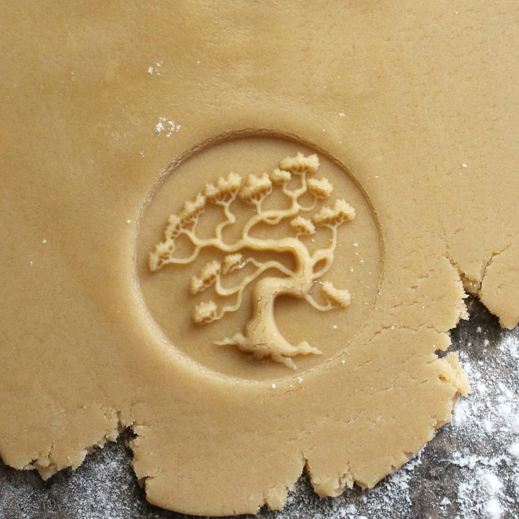 Wood Cookie Stamp, 2.5 Inch (Bonsai Pine CS-064)
