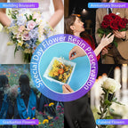 KISREL Large Square Resin Molds, Square Silicone Mold for Epoxy Resin, Large Mold for Flower Preservation, Deep Pour Molds for Furniture Decoration, DIY Wedding Bouquets, Valentine's Day Gifts