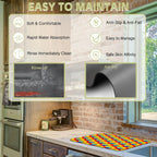 Kitchen Mat Rainbow Half Circle Star Dish Drying Mat 16"x24" Bsorbent Coffee Maker Mat for Sink Dishes or Under Rack Kitchen Counter Accessories Absorbent Hide Stain Rubber Backed Dish Drying Pad