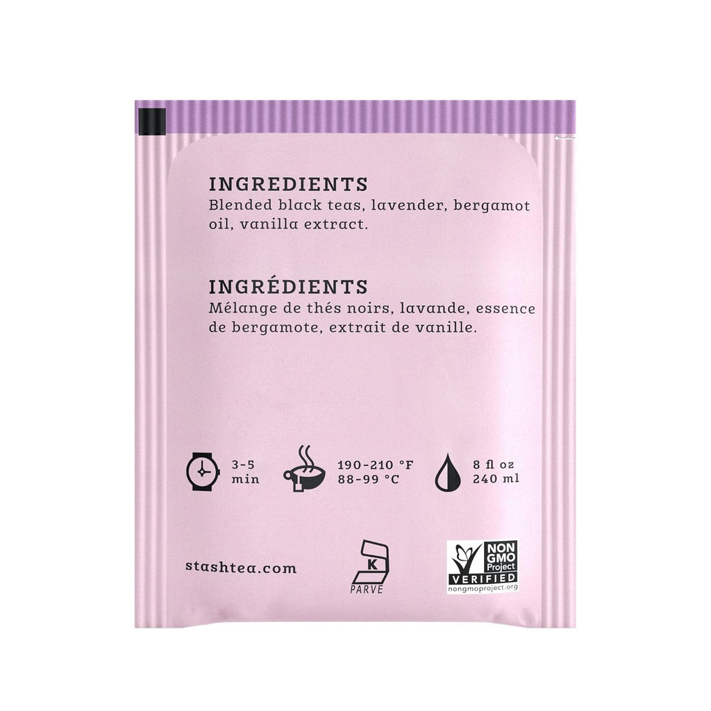 Stash Tea Breakfast In Paris Black Tea - Caffeinated, Non-GMO Project Verified Premium Tea with No Artificial Ingredients, 18 Count (Pack of 6) - 108 Bags Total