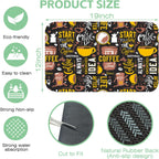 Coffee Dish Drying Mat,12"X19" Absorbent Fast Dish Drying Mat for Kitchen Counter Pot and Pan, Kitchen Accessories