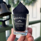 Groomsmen Shot Glasses - Personalized Wedding Party Gift or Proposal - 10 Pack